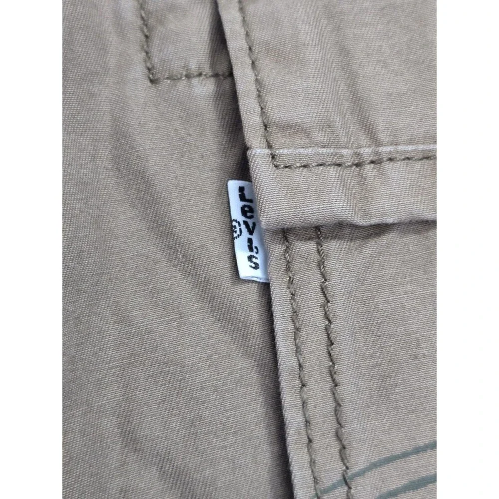 Levis Cargo Shorts Mens 36 Tan Lightweight Zipper Outdoor Camping Hiking